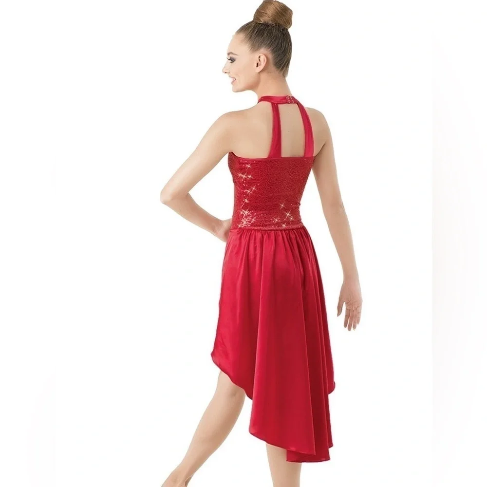 Balera Sequin Plush Charmeuse Dress Custom Dance Costume